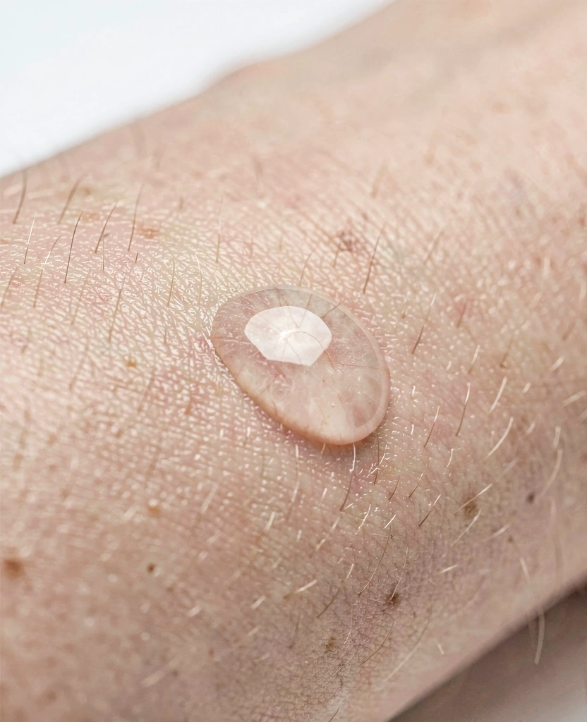 Nahaufnahme gesunder Hautstruktur